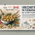 A vibrant banner featuring a bowl of orecchiette pasta garnished with basil and parmesan cheese on a clean white and light beige background. The text 'Orecchiette in Canada: Buy & Ship to USA' is displayed in bold typography with subtle icons of a shipping box and a Canada-USA map outline